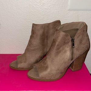 Taupe booties